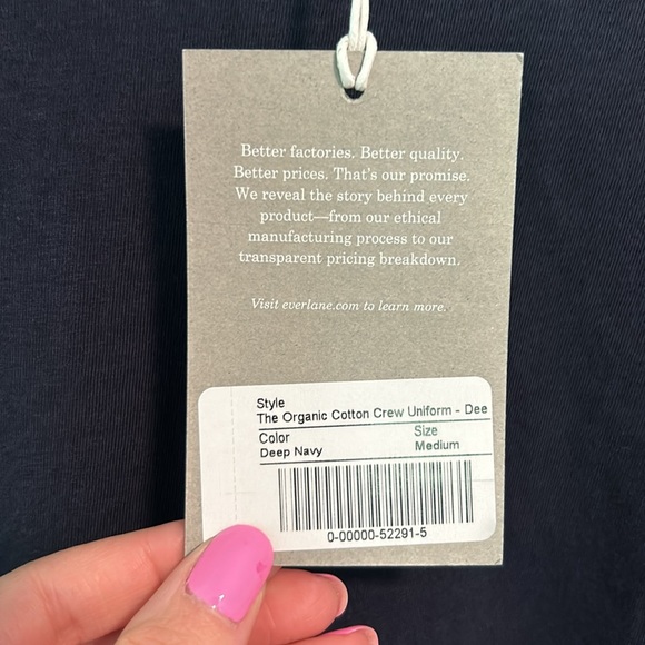 NWT Everlane The Organic Cotton Crew - Picture 7 of 11